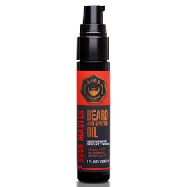 GIBS Grooming - Bush Master Beard, Hair & Tattoo Oil (1 fl oz) - Softens, Strengthens, Protects - Skin Moisturizer - Vitamin C - UV Shield - Travel Size - Beard Oil, Hair Care, Skin Care - Made in USA
