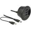 DeLOCK 62869 USB 3.0 (3.1 Gen 1) Type-A 5000Mbit/s Black