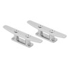 2PCs Open Base Boat Cleat 4in Universal Fit for Watercraft