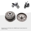 GOOFIT Complete Clutch Assembly Rear Clutch Replacement for GY6 49cc