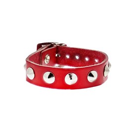 Zac's Alter Ego 1-Row Conical Studded Leather Bracelet with Buckle