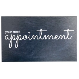 RXBC2011 Appointment Reminder Cards Pack of 100 Chalkboard Black and White