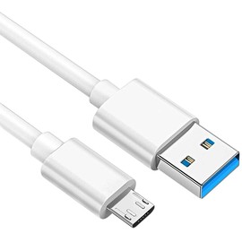 Toxaoii Charging Cable Compatible with SteelSeries Arctis 7 (2019 Edition), Arctis 7P, Arctis 9 Arctis 9X, Arctis 3, Arctis 1, Arctis Pro Gaming Headsets (White, 10ft)