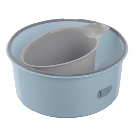 keeeper Miro Pure Deluxe 3-in-1 Baby Potty + Toilet Seat + Stool, 30 x 34 x 18.5 cm, Blue (Nordic Blue)