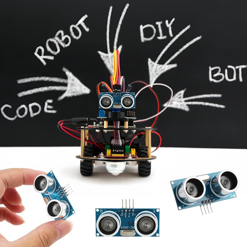 Pack of 5 HC-SR04 Ultrasonic Sensor Distance Sensor Module, HC-SR04