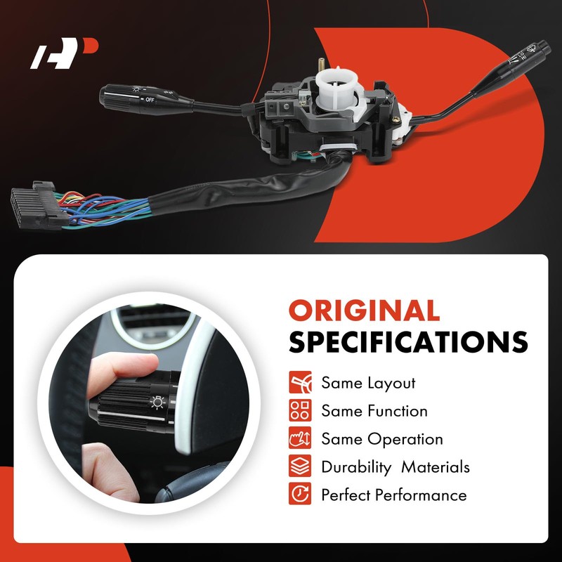 A-Premium Turn Signal Switch, Windshield Wiper, Headlight Dimmer Multifunction Combination
