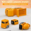 Mineup Magnetic Toy for Children, Construction Vehicles Car Toy Set,