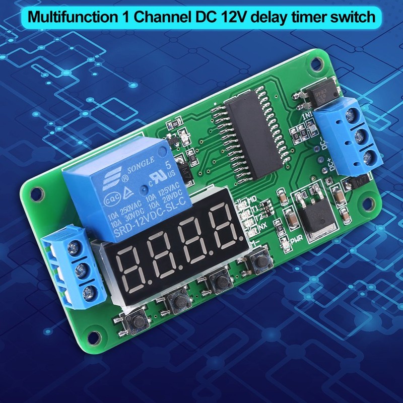 DC 12V LED Automation Delay Timer Control Switch Relay Module