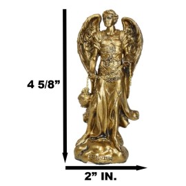 Ebros Bronzed Greek Christian Church Archangel Of The Angelic Council Statue 5"H