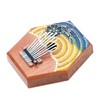 NOVICA Artisan Handcrafted Teak Wood Kalimba Thumb Piano Floral from