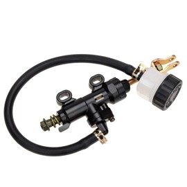 HIAORS Rear Brake Master Cylinder Reservoir Replacement for Yerf Dog GX150 150cc 3206 4206 3209 Coleman KT196 Go Kart ATC-250R Chinese 70cc 90cc 110cc 125cc Quad 4 Wheeler Pit Dirt Bike Parts Black