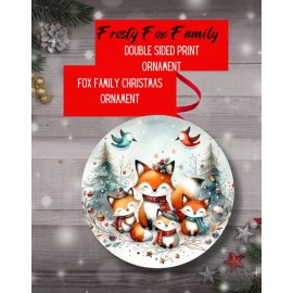 Fox Christmas Ornament, Stocking Stuffers Festive Cheer