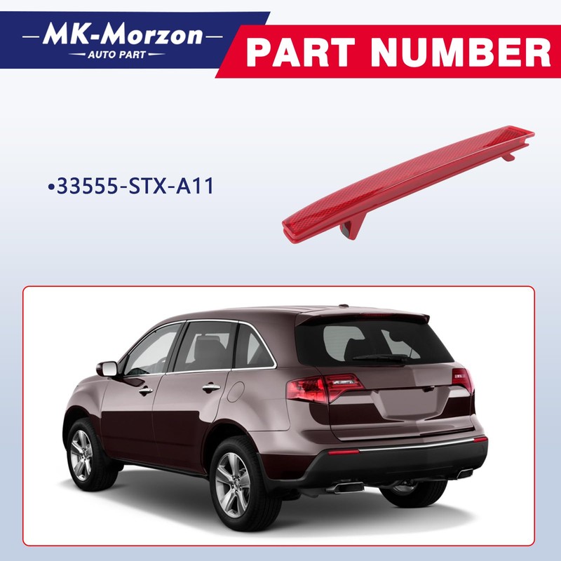 MK-Morzon Left Driver Side Rear Bumper Reflector Trim Lamp Compatible