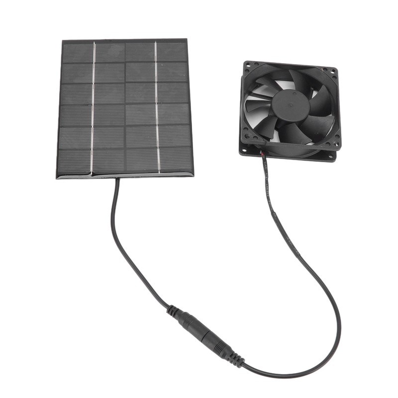 Solar Panel Fan Exhaust Air Ventilation Heat Dissipation Tool for