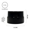 Xena Tarro Plastico Negro Cosmetico 50 Ml Pomadero Crema X