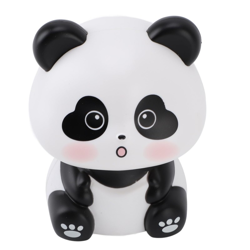 Solar Bobblehead Figures, Panda Car Accessories Welcoming Animal Sculpture Ornament