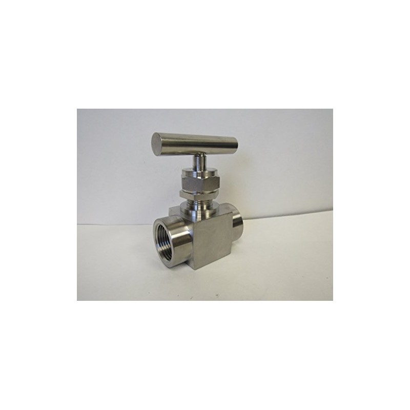 PRM 1 Inch Needle Valve, 304 Stainless Steel, T-Design Handle,