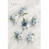 Ling's Moment Set of 6 Dusty Blue Boutonniere for Men