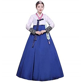 [Manufacturer] Korean Folk Costume, Hanbok Kaemai School Dress (Blue, M)