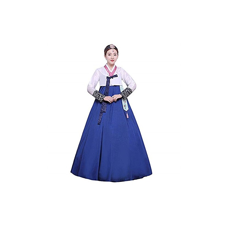 [Manufacturer] Korean Folk Costume, Hanbok Kaemai School Dress (Blue, M)