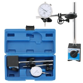 Acymner Dial Indicator with Magnetic Base Holder | 130lbs Magnetic Base with Fine Adjustment and Metric Dial Test Indicator with 0.01mm Precision,0-10mm Measuring Range