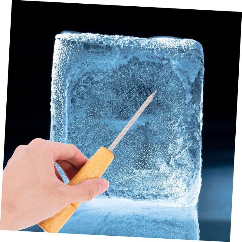 FUNOMOCYA 2pcs Ice Chipper Fork Stainless Steel Ice Picks for