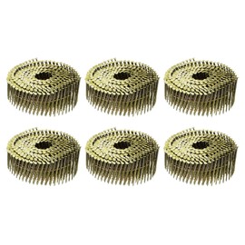 uxcell 2400 Count Siding Nails 2" x 0.083" 15-Degree Ring Shank Full Round Head Collated Wire Coil-for Lath and Sheathing Materials