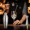 BARsics 24oz Stainless Steel Bar Cocktail Shaker, 1oz/2oz Jigger and