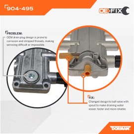 Dorman 904-495 Water In Fuel Drain Valve Compatible with Select Ford Models (OE FIX)