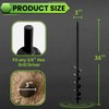SYITCUN Auger Drill Bit for Planting - 3"X36" Heavy-Duty Garden