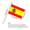 TSMD Spain Stick Flag Spanish Small Mini Hand Held Flags,5x8