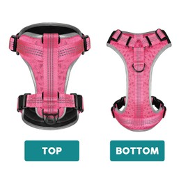 Embark Sports Dog Harness, Dog Harness for Small Medium Large Dogs No Pull with Light and Breathable Design - Handle for Control. Easy On and Off, Size Adjustable, Non Choke. Pink Vest