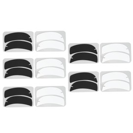 10 Pairs Eyelash Extension Gel Pad Reusable Silicone Lash Extension Gel Pad Notched Black White