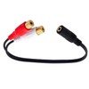 innov8 3.5mm AUX Female to Dual RCA Female Phono Stereo