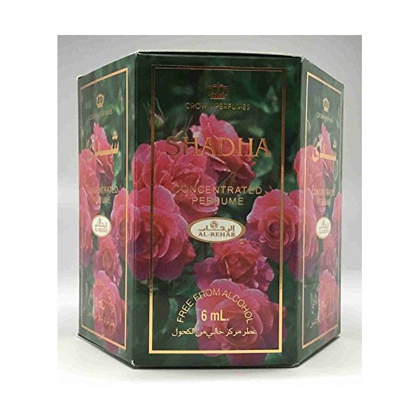 Shadha - 6ml (.2oz) Roll-on Perfume Oil by Al-Rehab (Crown Perfumes) (Box of 6)