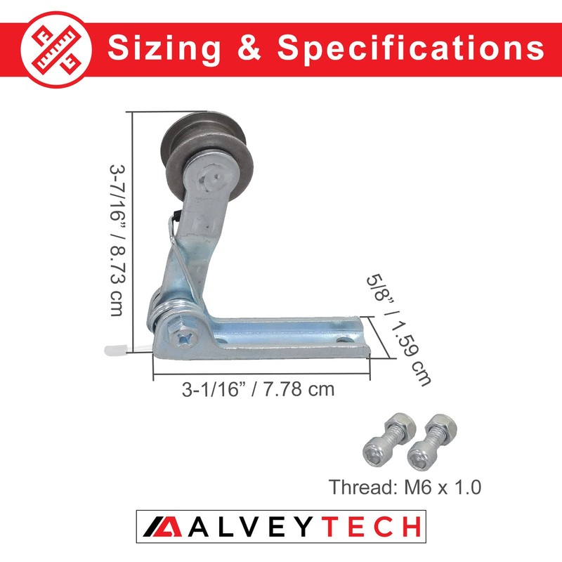 AlveyTech Silver Chain Tensioner with Spring for The Razor MX350,