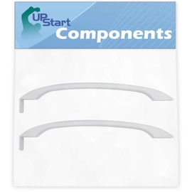 2-Pack 218428101 Refrigerator Door Handle Replacement for Frigidaire FFTR1514RW3 Refrigerator - Compatible with 218428101 White Door Handle - UpStart Components Brand