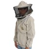 Forest Beekeeping Jacket with Round Veil Hood, Professional Premium Beekeeper