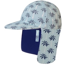 Gifts Treat Children's Legionary Hat, UPF 50+ Sun Protection, Swimming Cap, Flap Hat in Dinosaur Pattern for Children, Boys Sun Hat with Neck Protection, Coconut