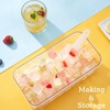 Ice Cube Tray with Lid and Bin, 64 pcs Ice