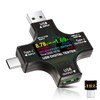 AYWHP USB Tester Meter 2-in-1 USB C Digital Multimeter, USB