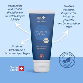 OM24 Anti-Ageing Face Care Intensive Cream Moisturising Cream 100 ml Face Care in Hygienic Tube Protection Against Wrinkles etc. Clinically Tested Anti-Wrinkle Cream Made in Swiss
