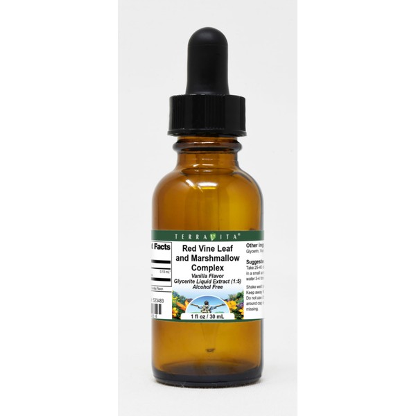 Terravita Red Vine Leaf and Marshmallow Complex Glycerite Liquid Extract