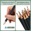 M&G Wooden Hexagonal Pencils, 24 Pcs 2B Pencils Graphite Round