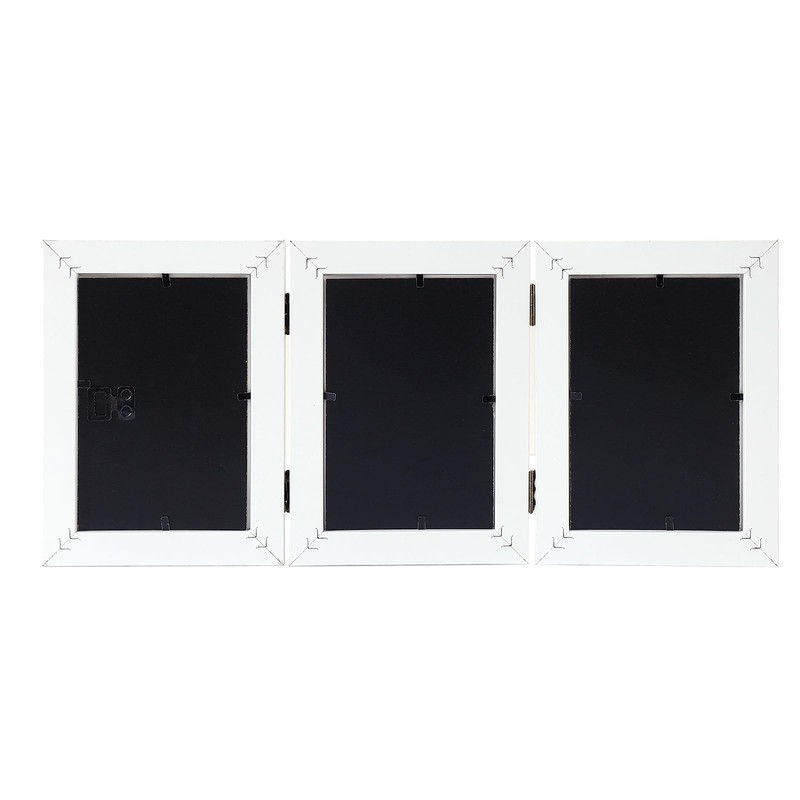 Gmllary 4x6 Three Picture Frames Hinged Folding Photo Frames Vertical