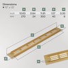 Vent Systems 40 x 300 mm Gold Aluminium Ventilation Grille.