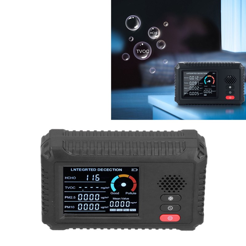 Multifunctional Air Quality Monitor Formaldehyde PM2.5 PM10 Detector for Home