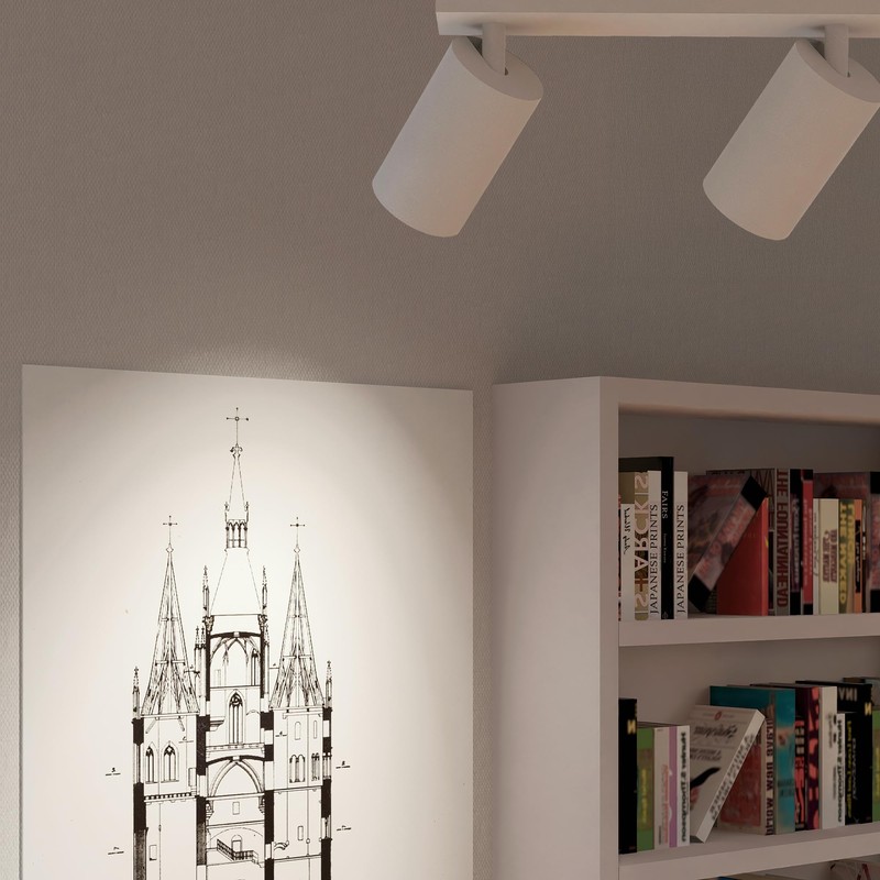 SSC-LUXon NUVIO Aufbaustrahler Deckenlampe Wandleuchte Spot 2-flammig downlight schwenkbar weiß