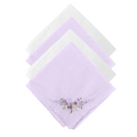 Pañuelos bordados de algodón de encaje de 11 pulgadas para mujer, elegantes pañuelos florales para mujer con borde de encaje para uso diario, fiesta, boda, Amarillo, 11 X 11 Inches