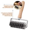 JuyVerq Pastry Lattice Roller Cutter, Stainless Steel Lattice Dough Cutter